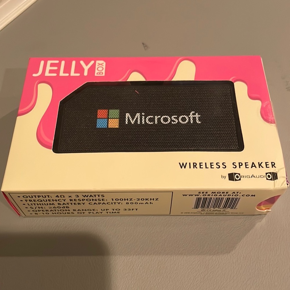 Microsoft jelly box wireless speaker